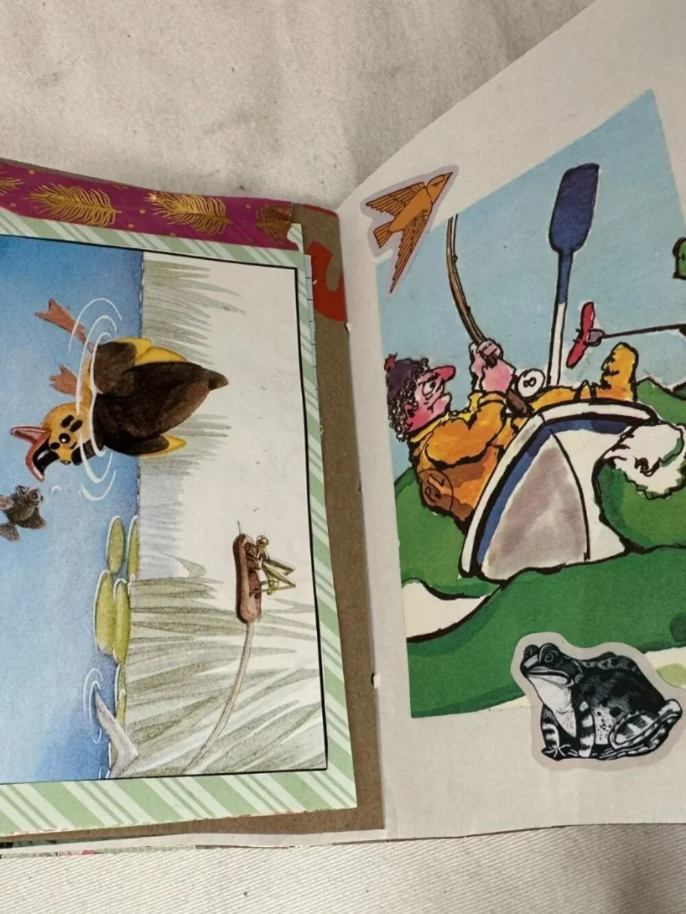 Junk Journal OOAK Mini Book Shabby Chic Spring for Writing Photos Artwork